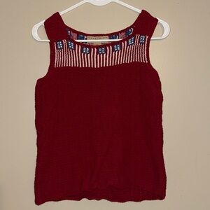 Telluride Clothing Co American Flag Knit Top